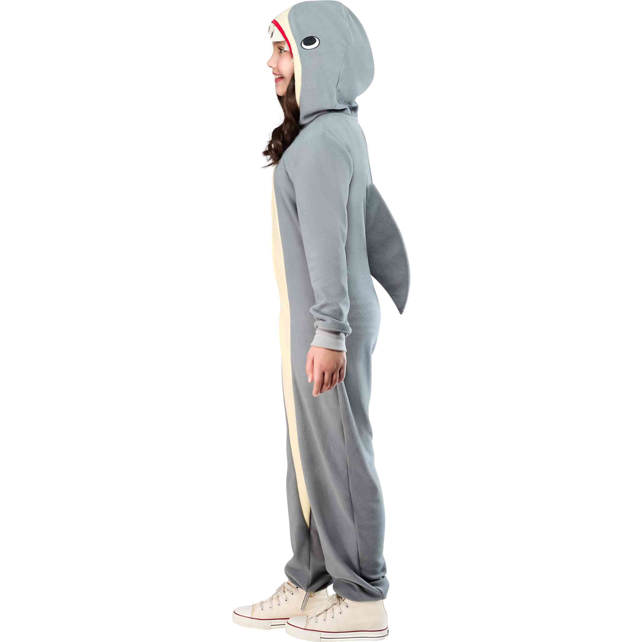 Shark Jumpsuit Halloween Costume for Children, Boy's Size L (10/16), by Way to Celebrate