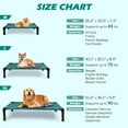 thumbnail image 5 of Elevated Dog Bed with Chew Proof Washable Breathable Mesh and Metal Frame, Portable No-Slip Feet for Outdoor or Indoor Use, 5 of 8