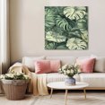 thumbnail image 5 of Palm Leaves Wall Art Painting on Canvas, Country Summer Botanical Tropical Plants Canvas Art Home Prints Wall Art Framed Modern Artwork for Living Room Bedroom Wall Decor 12x12in, 5 of 9