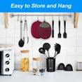 thumbnail image 5 of Hootek Silicone Pot Holders, High Heat Resistance, Waterproof, Non-Slip Large Hot Pads with Pocket, 2-in-1 Oven Mitts & Pot Holders, Machine Washable, BPA-Free, 500°F Heat Protection for Kitchen, Red, 5 of 6