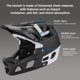 thumbnail image 3 of Full Full Full Mountain Bike Casco Para Adultos Downhill Casco para Hombres/Mujeres casco de bicicleta de montaña para adultos con visera de más de 31 respiraderos casco de, 3 of 7