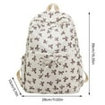 thumbnail image 2 of Bow Backpack for Teen Girls Cute Preppy Daypack College Bookbag Small Makeup Bag for School and Daily Use, 2 of 4