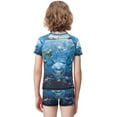 thumbnail image 3 of Finding Nemo Boys 2-Piece Swimsuit Set, Short Sleeve Rash Guard & Swim Trunks, 3 of 7