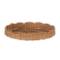 thumbnail image 5 of Kate and Laurel Wavley Modern Round Scalloped Woven Rattan Tray, 18 Inch Diameter, Natural Rattan, Decorative Wavy Boho Tray for Use as Versatile Ottoman Tray or Serving Platter, 5 of 9