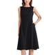 thumbnail image 1 of INSPIRE CHIC Vestidos de Verano Casual para Mujeres, Vestido Midi A-Line sin Mangas con Cuello Redondo y Bolsillos, S Negro, 1 of 6