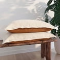 thumbnail image 2 of PureCare Dual Sided Reversible Soft Touch/Bamboo Sham Set Queen Pillow with Tencel ™ Lyocell Modal Fibers and Lush Bamboo - 20" x 30", 2 of 4