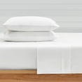 thumbnail image 2 of Levtex Home - Sateen Sheet Set - White - Queen - Fitted sheet, Top Sheet, Two Pillowcases - 100% Cotton, 400 Thread Count, 2 of 4