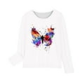 thumbnail image 4 of Spazoro Toddler Kids Girls Boys Sweatshirts, Fall Winter Crew Neck Long Sleeve Graphic Tops for Childs Girls Boys White Size 11 T, 4 of 5
