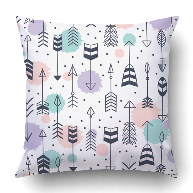 Funda de Almohada ABPHQTO con Patrón de Flecha Dibujada a Mano 50x50 cm