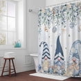 thumbnail image 5 of Blue Ocean Gnome Fabric Shower Curtain Marine Life Eucalyptus Leaves Washable Shower Curtains for Bathroom, Waterproof Bath Curtain with Hooks Home Decor 36x72in, 5 of 8