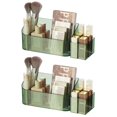 thumbnail image 2 of Bandejas organizadoras de maquillaje SUNFICON Crystal Green (paquete de 2), 2 of 8