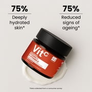 Dr Botanicals Vitamin C Moisturizer for Brightening & Dull Skin with Vitamin C 1% + Vitamin E – Hydrating & Radiance Boosting Face Cream, 60ml