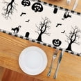 thumbnail image 2 of BINGLI Charm: Linen Witch Bat & Cat Hallo-ween Table Runner Dust & Elegant Décor Exquisite Hallo-ween Wall Ornaments, Hallo-ween Decorative Items, 2 of 7