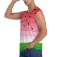 thumbnail image 3 of Balery Watermelon Camisetas sin mangas para hombre, absorbe la humedad y protege contra el mal olor.-XX-Large, 3 of 7
