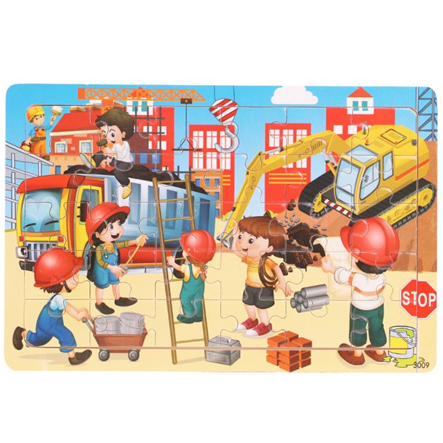 Visland Children Puzzle Exercise Creativity Cognition Skills Intellectual Development Dinosaur Animal School Bus Jigsaw Puzzle Child Toy