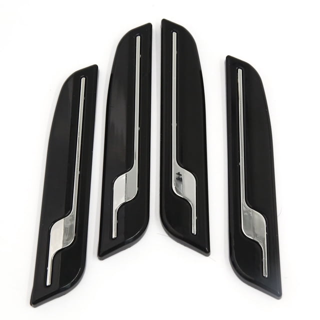 Protector de Puerta Unique Bargains Chapa Tira Negro Borde Rayas Arañazos Coche 11cm