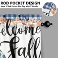 thumbnail image 5 of Thanksgiving Theme Kitchen Curtains 3-PC Set Pumpkin Pattern Rustic Fall Style Rod Pocket Design, 5 of 6