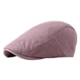 thumbnail image 4 of 2020 Spring, Summer and Autumn New Hat Simple Light Board Peaked Cap Female British Retro Casual Beret Men's Youth Fashion, 4 of 6