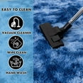 thumbnail image 6 of Jakolive Super Soft Tie-dye Blue Rug, 5x7 ,Anti-Skid Plush Floor Carpet Designed for Bedroom, Living Room. Durable, Cozy Underfoot, and Perfect for Adding a Touch of Sweet Style to Bedrooms, 6 of 6