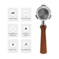 thumbnail image 3 of Bottomless Portafilter,Bottomless Portafilter Set Espresso Bottomless 51mm Portafilter Compatible For Espresso Coffee Machine Compatible, 3 of 8