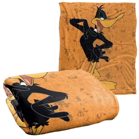 Looney Tunes Blanket, 50'x60', Daffy Duck Character Silky Touch Super Soft Throw