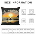 thumbnail image 5 of Orinice Sunset Graphic Decorative Men Women Boy Girl Room Cushion Throw Pillow Cover Square 1PC Summer Pillow Covers 18x18in, 5 of 5