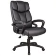 thumbnail image 1 of Scranton & Co Knee-tilt Overstuffed Executive Leather Office Chair, 1 of 3