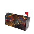thumbnail image 2 of Bingfone Colorful Bull Western Man Magnetic Mailbox Cover Standard Size for Garden Yard Outdoor Decorations-21x18 in, 2 of 7
