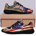 thumbnail image 3 of Pitbull American flag Shoes Sneakers Black Size 13, 3 of 7