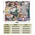 thumbnail image 2 of My Hero Academia Blanket, Anime Throw Blanket For Couch Sofa Bed, Soft Cozy Lightweight Warm Flannel Blanket, Home Decor, Anime Gifts For Boys Girls Kids Teens, 40"X30", 2 of 9