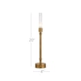 thumbnail image 2 of Currey And Company 6700-0013 Paseo 20" Tall Led Buffet Table Lamp - Polished Antique Brass, 2 of 7