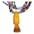 thumbnail image 2 of Collar Rosario Santa Muerte Ámbar Energía Vital, 2 of 4