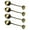 Blue bronze, variant on YIEMEEN 4 Piece Antique Design Cake Spoons With Smooth Grip Melal Metal Kitchen Utensils For Dessert Tableware