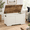 Brown + Rustic White-15.7''D x 31.5''W x 17.5''H, variant on Black 15.7''D x 47.2''W x 17.5''H Extra Large Storage Chest Bench