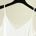 thumbnail image 4 of Baberdicy Modal Slip Dress with V-Neck - Women's Summer Seamless Layering Tank, Stretchy Slimming Basic Sleeveless Undershirt (White | L), 4 of 7