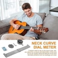 thumbnail image 4 of Guitar Neck Curvature Measurement Dial Indicator Guitar Fingerboard Measuring Flat Ruler Reset Calibration Instrument, 4 of 5