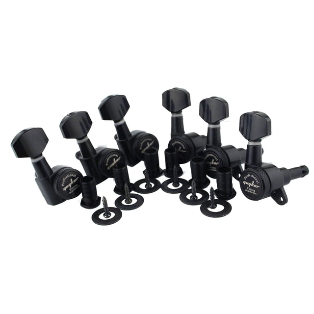 Afinadores de guitarra Guyker 1:18 Lock String Black x6