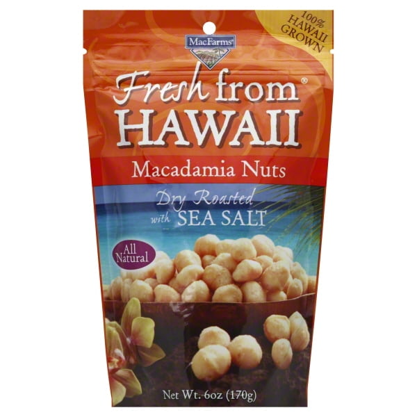 MacFarms Fresh from Hawaii Roasted Salted Macadamia Nuts, 6 Oz