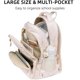 thumbnail image 3 of Mochila Bluboon Beige 30x15x44 cm Resistente al Agua para Niñas, 3 of 8