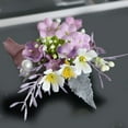 thumbnail image 6 of EXCIXING 6Piece Beautiful Silk Wedding Boutonniere Set for Bridesmaids and Grooms, 6 of 21