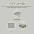 thumbnail image 4 of over&back Set of 4 Woven Chambray Placemats - Colorful Dining Table Mat - 100% Cotton - Machine Washable - Kitchen and Home Decor - Grey - 14" L X 20" W, 4 of 8
