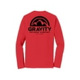 thumbnail image 2 of Gravity Outdoor Co. Long-Sleeve Shirt - Bright Red - Black Logo - 2XL, 2 of 2