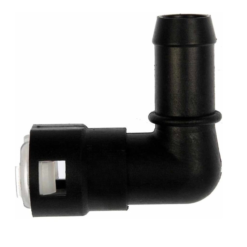 KarParts360 For Ford F-450/F-550 Super Duty 2011 12 13 14 15 2016 Hose Connector | Plastic | Quick Disconnect End 1 | Hose Barb End 2 Type | 90 degrees Fitting Angle | Quick Connect System