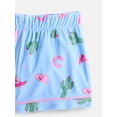 thumbnail image 3 of Wonder Nation Girls Short Sleeve Button Front Pajama Top and Shorts Set with Eyemask, 3-Piece, Sizes Sizes 4-18, 3 of 4