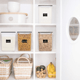 thumbnail image 4 of Large Food Storage Containers for Flour, Sugar, Vtopmart 4 Pcs Airtight Pantry Canisters, 5.2L/176oz, 4 of 8