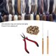 thumbnail image 4 of Hair Extension Plier Hair Extension Tools Sturdy Curved Nose for Barber Shop ANGGREK Otros, 4 of 8