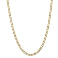 thumbnail image 1 of Solid 14K 5.25mm Open Concave Curb Chain Bracelet / Anklet, 1 of 3