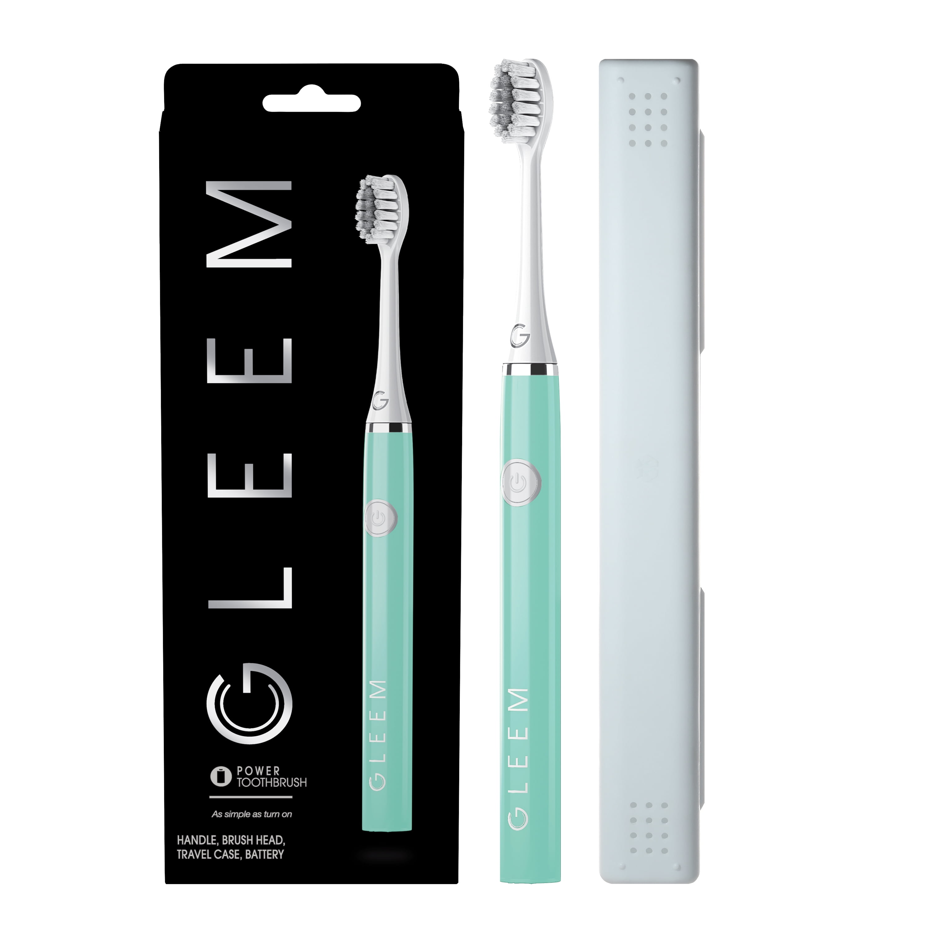 Gleem Battery Electric Toothbrush, Soft, Mint, 1 Ct