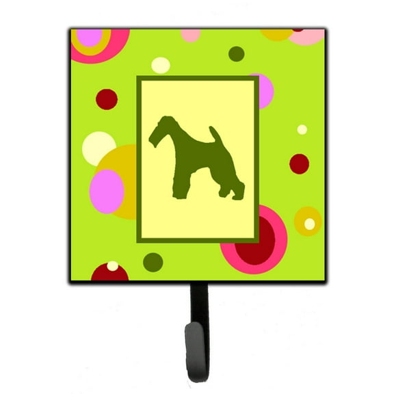 Carolines Treasures CK1067SH4 Fox Terrier Leash or Key Holder Single Hook multicolor