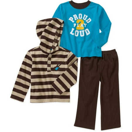 Child of Mine by Carters Baby Boys' 3 Piece Striped, Blue Tops and Pant Set